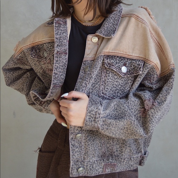 Animal Style Jacket Denim Relaxed Fit - Picture 2 of 6